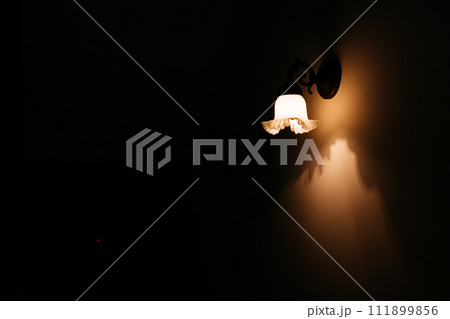暗闇と照明 111899856