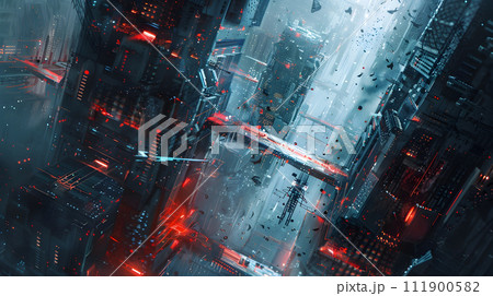 another amazing art piece from the cyberspace, in the style of futuristic cityscapes, dark cyan and red, aggressive digital illustration, yanjun cheng, chaotic energy, uhd image, low depth of field another amazing art piece from the cyberspace, in the style of futuristic cityscapes, dark cyan and red, aggressive digital illustration, yanjun cheng, chaotic energy, uhd image, low depth of field 111900582