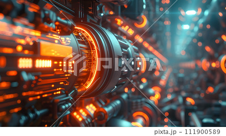 dark cyber architecture space orange light in an electronic machine, in the style of futuristic contraptions photorealistic detailing, high-energy imagery, baroque sci-fi, futuristic sci-fi dark cyber architecture space orange light in an electronic machine, in the style of futuristic contraptions photorealistic detailing, high-energy imagery, baroque sci-fi, futuristic sci-fi 111900589