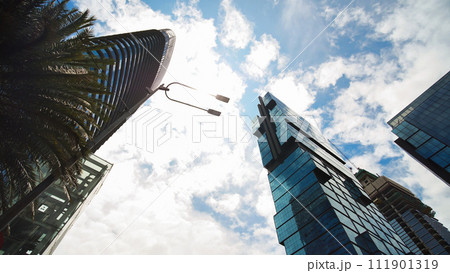 Skyscrapers of Jakarta, the capital of Indonesia, on a sunny day. 111901319