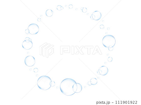 空に浮かぶシャボン玉フレーム 111901922