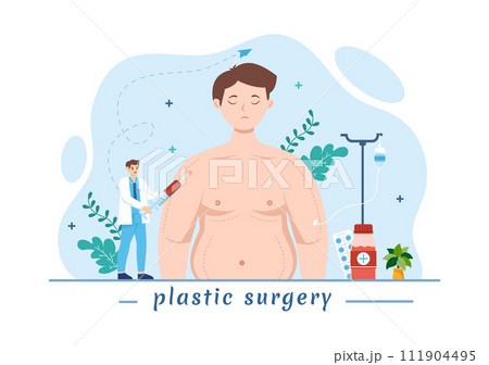 Plastic Surgery Vector Illustration of Medical Surgical Operation on the Body or Face as Expected using Advanced Equipment in Cartoon Background Plastic Surgery Vector Illustration of Medical Surgical Operation on the Body or Face as Expected using Advanced Equipment in Cartoon Background 111904495