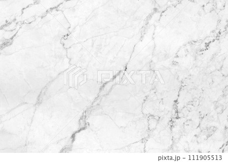 White marble texture with natural pattern for background or design art work. 111905513