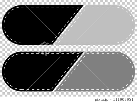 Black and gray simple heading frame set 111905951