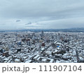 雪に包まれた郡山空撮ビュー2024年大雪 111907104