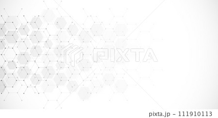 Abstract design element with geometric background of hexagons shape pattern Abstract design element with geometric background of hexagons shape pattern 111910113