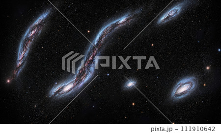 星空の織り成す神秘的な銀河 111910642