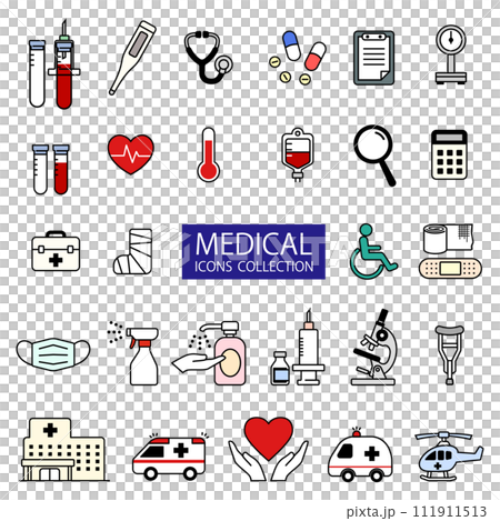 メディカルアイコンセット メディカルアイコンセット 111911513