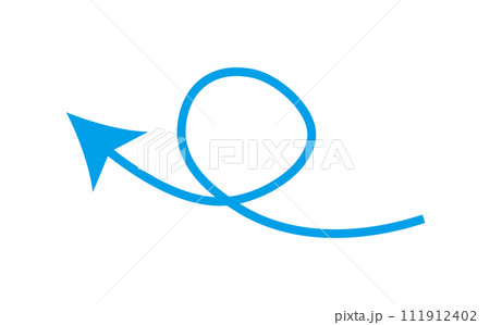 青い矢印 青い矢印 111912402