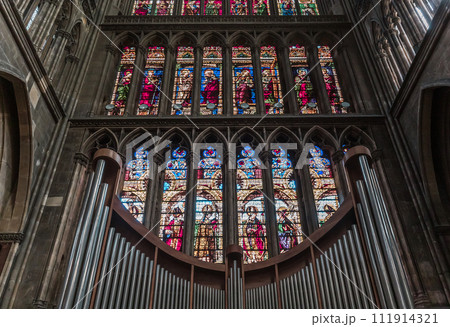 Interiors of the cathedral, Metz, France Interiors of the cathedral, Metz, France 111914321
