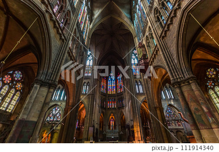 Interiors of the cathedral, Metz, France 111914340