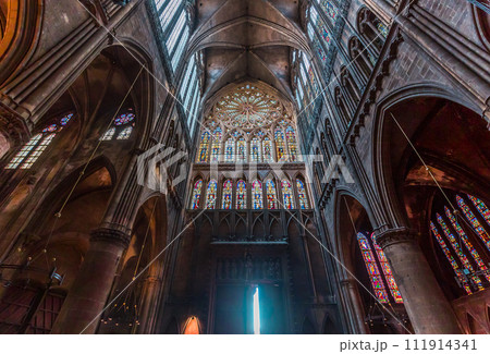 Interiors of the cathedral, Metz, France 111914341