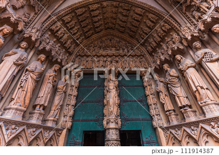 exteriors of the cathedral, Metz, France exteriors of the cathedral, Metz, France 111914387