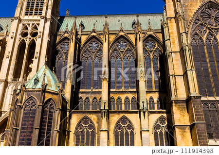 exteriors of the cathedral, Metz, France exteriors of the cathedral, Metz, France 111914398