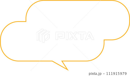 吹出し雲イラスト 111915979