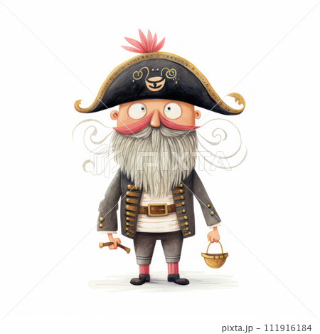 Pirate cartoon character drawing design for student learning Created with Generative AI technology. Pirate cartoon character drawing design for student learning Created with Generative AI technology. 111916184