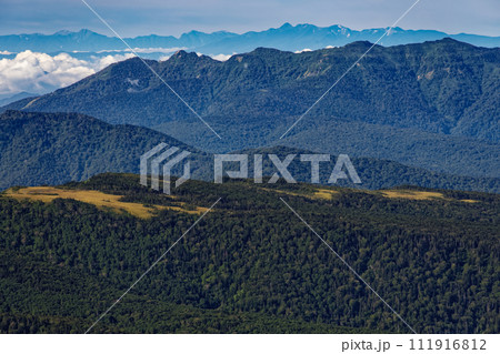 尾瀬・燧ヶ岳からアヤメ平・上州武尊山と八ヶ岳・南アルプス遠望 尾瀬・燧ヶ岳からアヤメ平・上州武尊山と八ヶ岳・南アルプス遠望 111916812