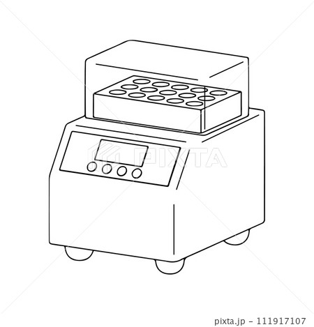 ドライブロックインキュベーターの線画 111917107
