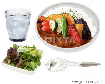 野菜カレー（サラダセット） 111917632