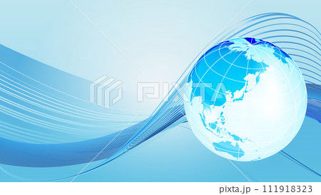 透明な地球儀のイラスト 透明な地球儀のイラスト 111918323