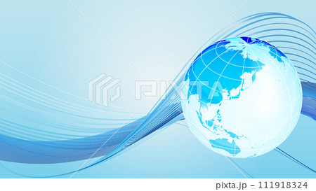 透明な地球儀のイラスト 透明な地球儀のイラスト 111918324