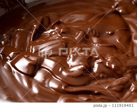 チョコレート　湯煎　溶ける 111919401