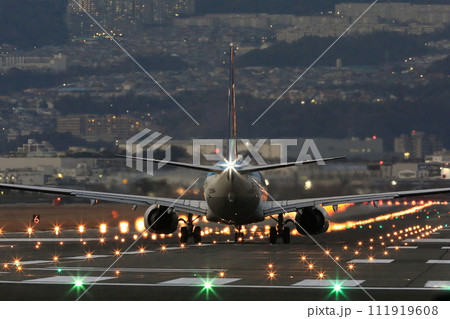 伊丹空港に着陸する飛行機 伊丹空港に着陸する飛行機 111919608