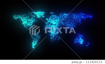 Digital world map Digital world map 111920115