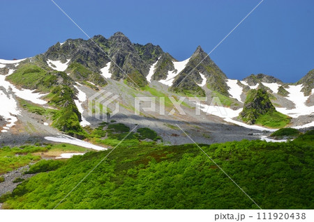 北アルプス 涸沢槍カール 夏景色 北アルプス 涸沢槍カール 夏景色 111920438
