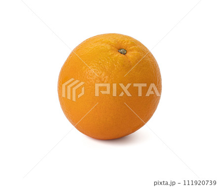 Ripe orange isolated on white background Clipping Path 111920739