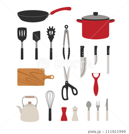 kitchen cooking tools set illustration 111921999