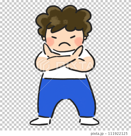 A boy making a cross mark in front of his chest A boy making a cross mark in front of his chest 111922125