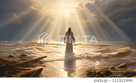 AI-generated content. The God's Light On Jesus Miracle AI-generated content. The God's Light On Jesus Miracle 111922494