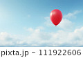 AI-generated content. red baloon in the clouds of love 111922606