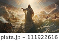 AI-generated content. Jesus Saving his People Drowning In Water 111922616