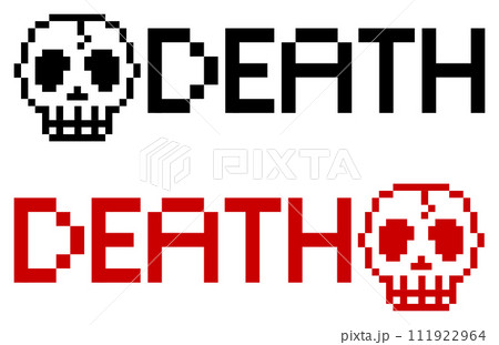 ドクロマークで人が死亡したイラスト ドクロマークで人が死亡したイラスト 111922964