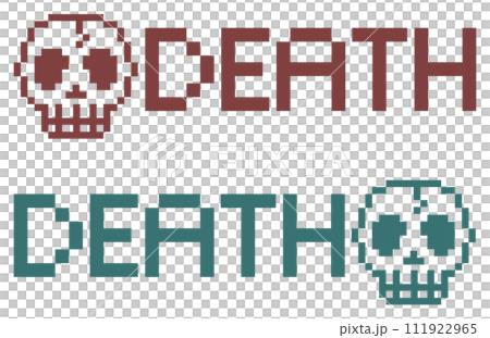 ドクロマークで人が死亡したイラスト 111922965