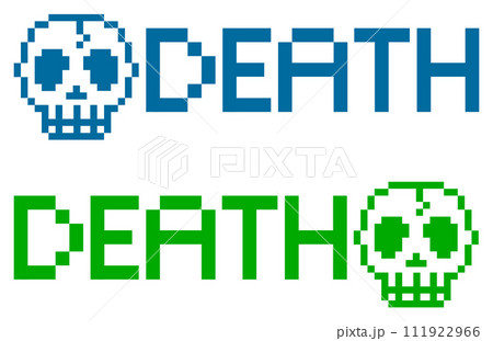 ドクロマークで人が死亡したイラスト 111922966