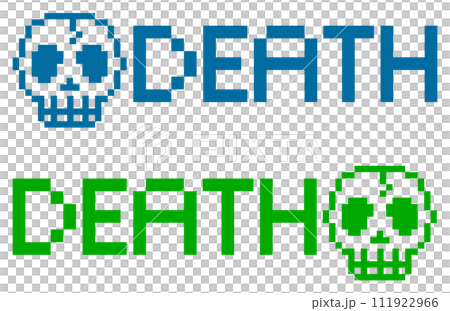 ドクロマークで人が死亡したイラスト 111922966