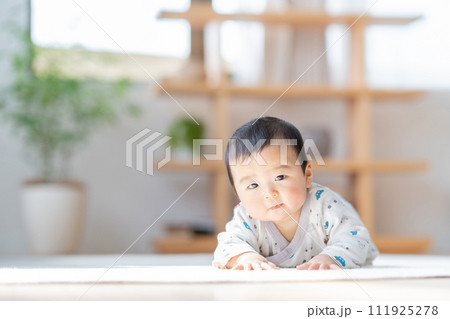 ハイハイする赤ちゃんの男の子。 ハイハイする赤ちゃんの男の子。 111925278