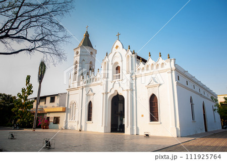 St Josephs Church, Architectural Heritage of Colombia and the place where the Colombian Literature Nobel Prize Gabriel Garcia Marquez was baptized in his birthplace, the small town of Aracataca 111925764