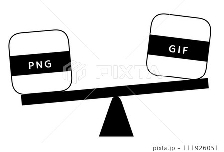 ファイルサイズの比較(PNGとGIF) ファイルサイズの比較(PNGとGIF) 111926051