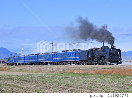 両毛線　駒形ー伊勢原　JR東日本　C61-20＋12系＋EF64-1001（高崎）　試運転 111926771