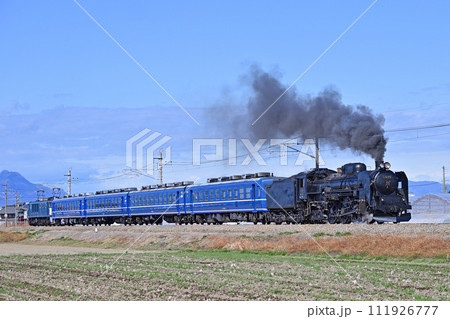 両毛線　駒形ー伊勢原　JR東日本　C61-20＋12系＋EF64-1001（高崎）　試運転 111926777