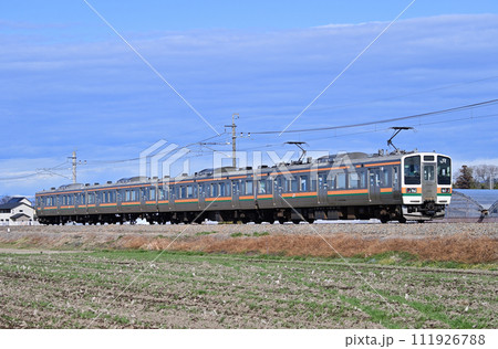 両毛線　駒形ー伊勢原　JR東日本　211系　A34編成（高崎） 111926788