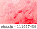 ピンク色水彩紙の背景テクスチャ 111927439