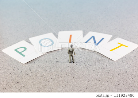 文字カード　ポイント 111928480