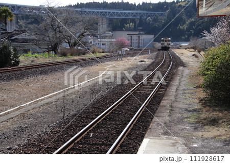 大隅横川駅とキハ40 大隅横川駅とキハ40 111928617