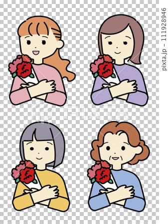 Mother's Day Mother's Day with a carnation bouquet 111928946