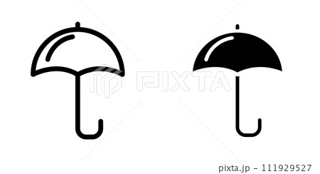 Illustration Vector graphic of umbrella icon template 111929527